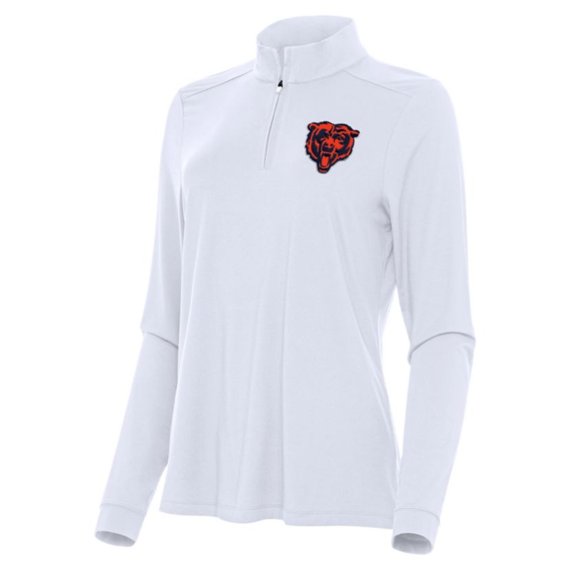 Antigua NFL Chicago Bears Womens Intent 1/4 Zip Pullover