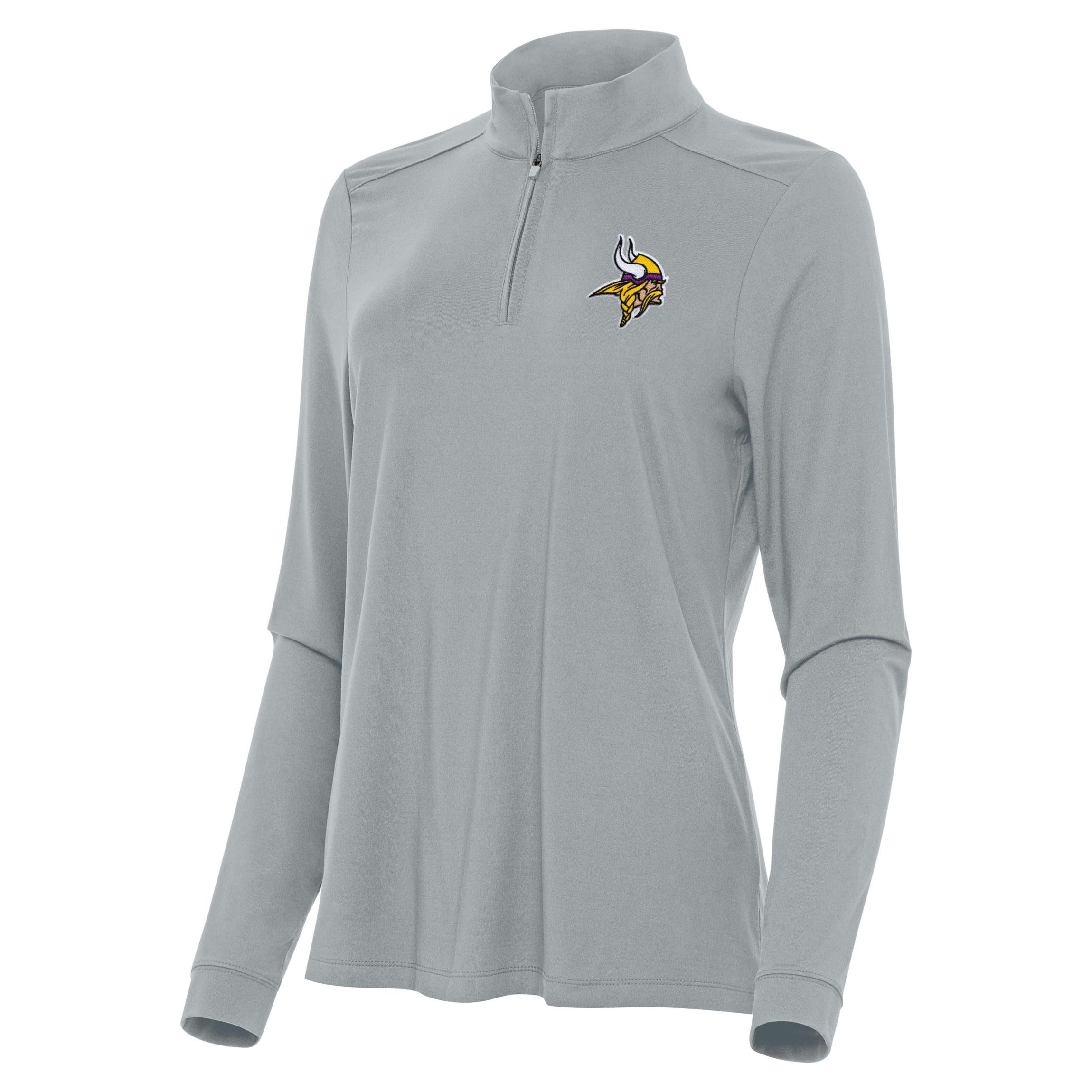 Antigua NFL Minnesota Vikings Womens Intent 1/4 Zip Pullover