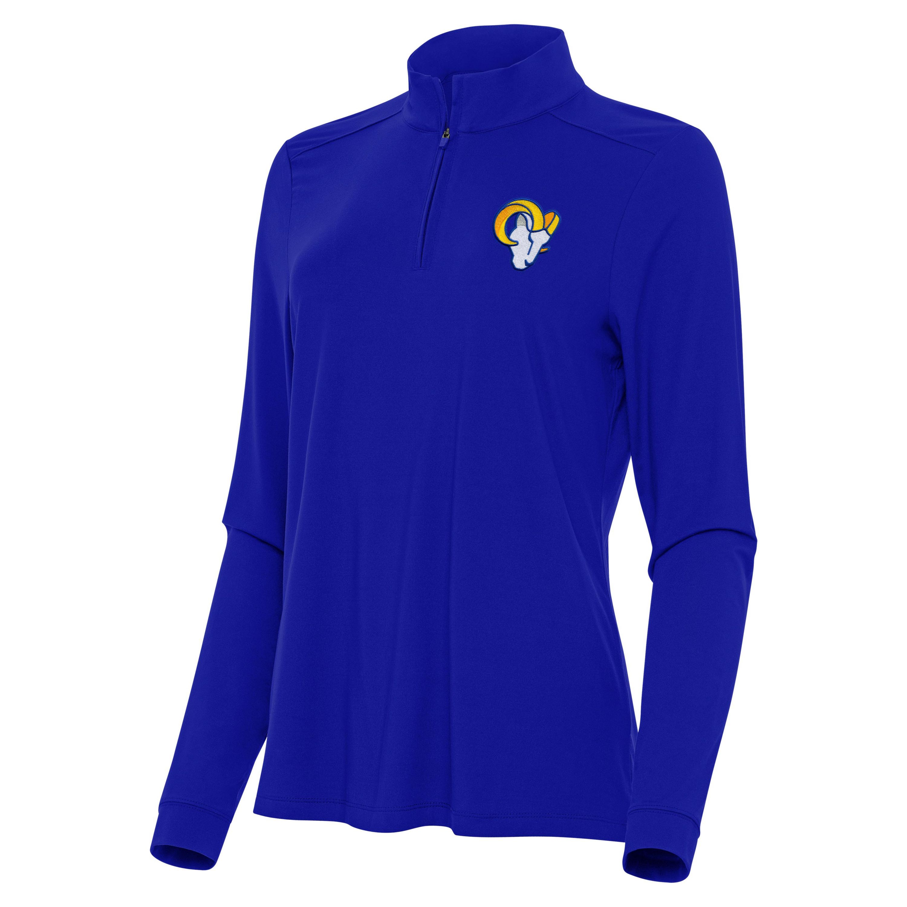 Antigua NFL Los Angeles Rams Womens Intent 1/4 Zip Pullover