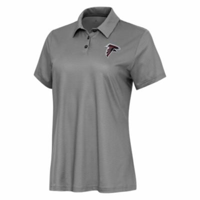 Antigua NFL Atlanta Falcons Women's Rings Polo, Black, XS