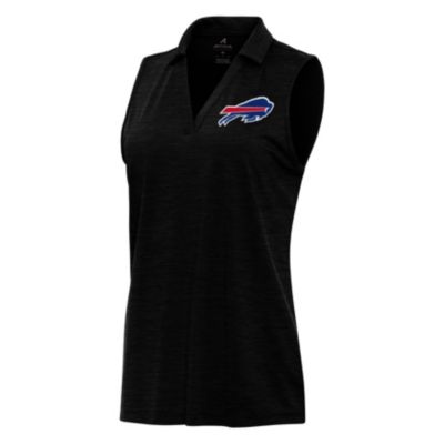 Antigua NFL Buffalo Bills Women's Layout S/L Polo, Black, XXL
