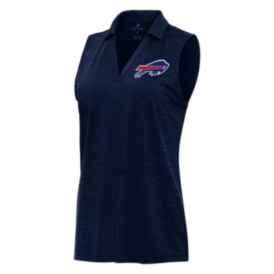 Antigua NFL Buffalo Bills Women's Layout S/L Polo, Navy Blue, XL