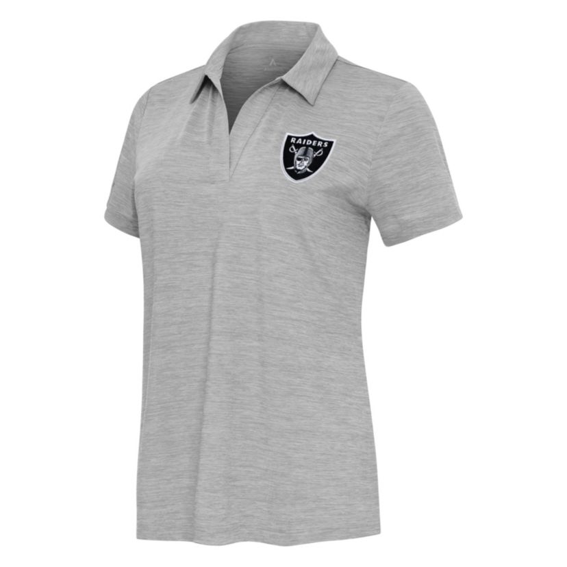 Antigua NFL Las Vegas Raiders  Womens Layout V-Neck Polo
