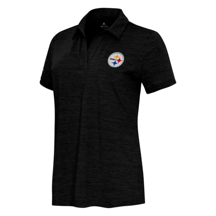 Antigua NFL Pittsburgh Steelers Womens Layout V-Neck Polo