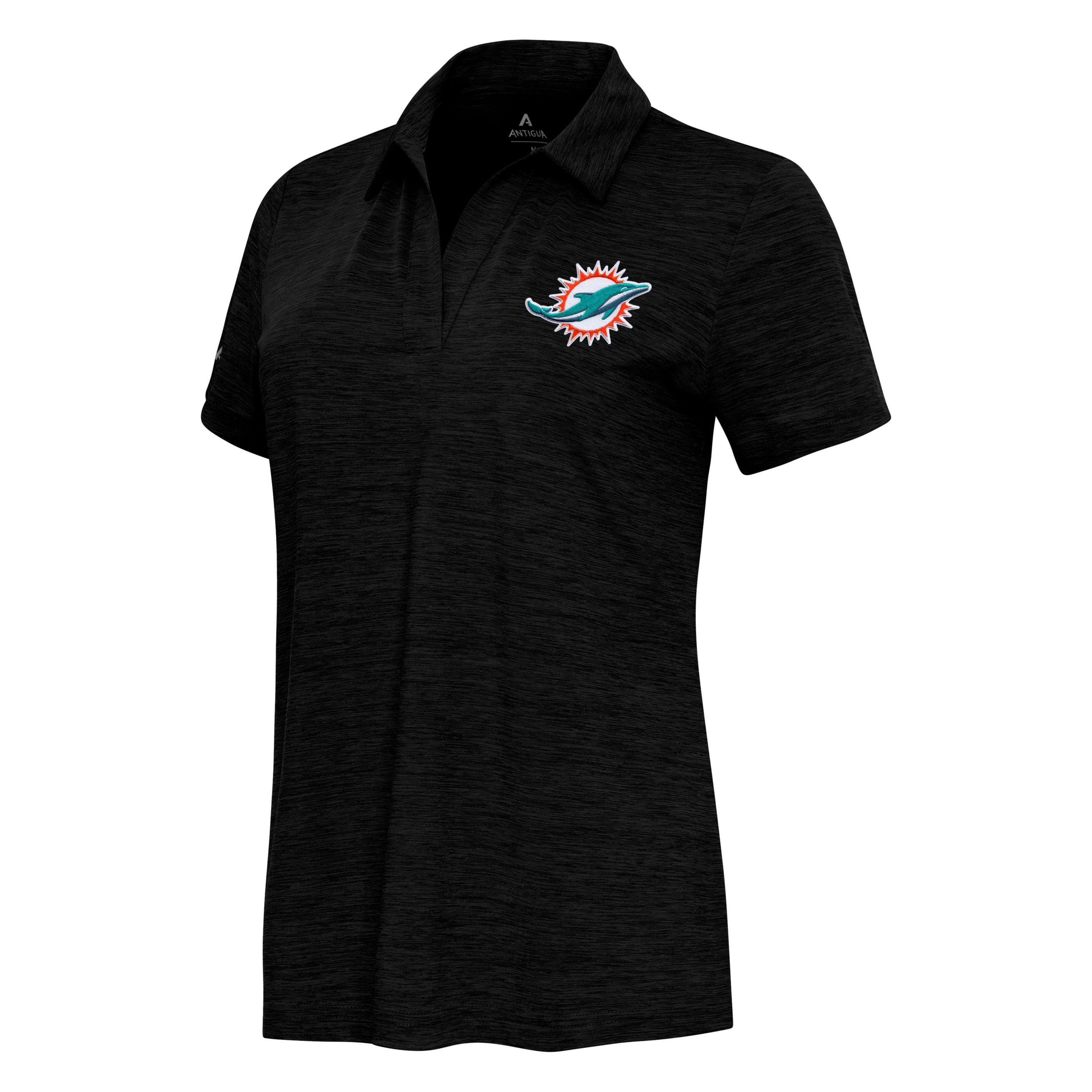Antigua NFL Miami Dolphins Womens Layout V-Neck Polo