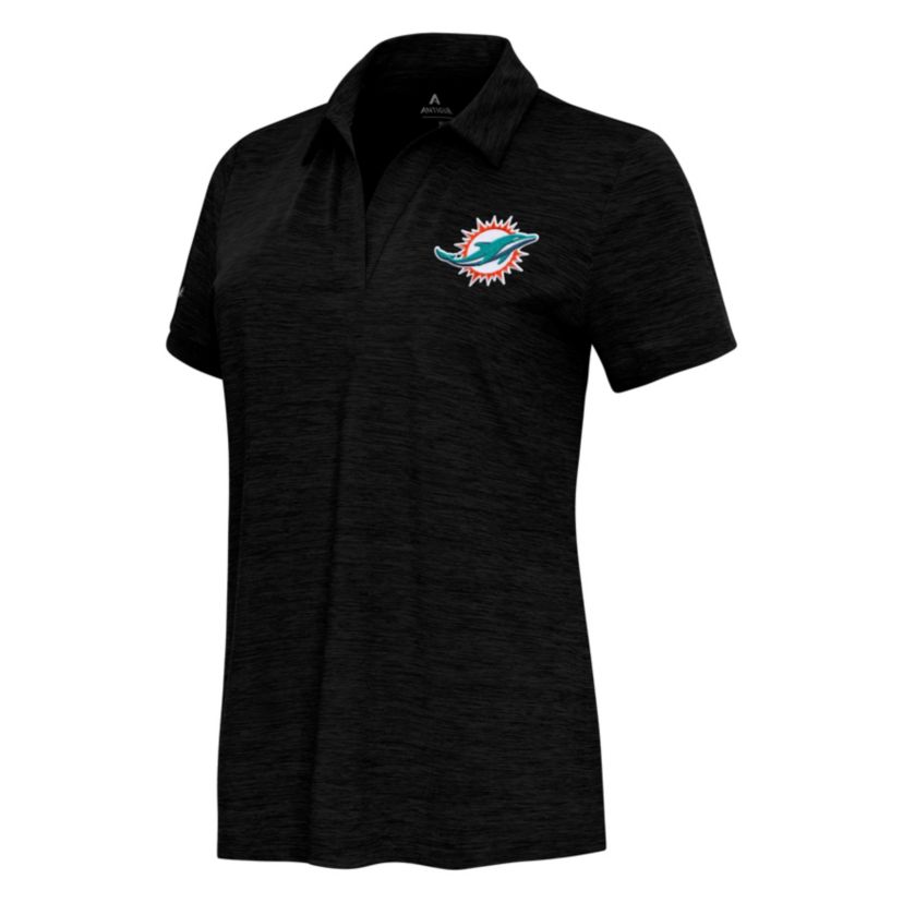 Antigua NFL Miami Dolphins Womens Layout V-Neck Polo