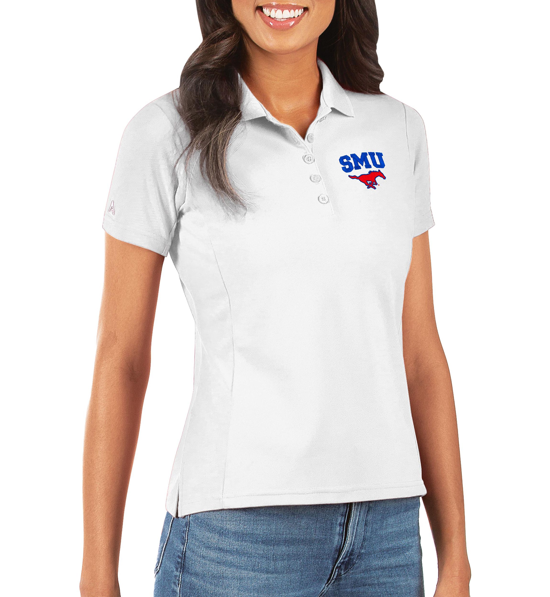 NCAA SMU Mustangs Legacy Pique Polo