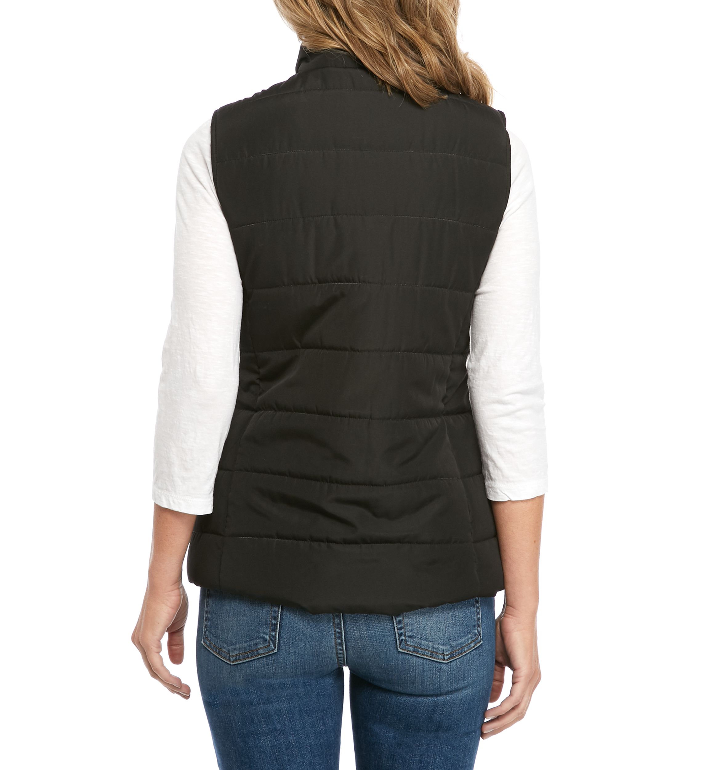 Petite Solid Puffer Vest