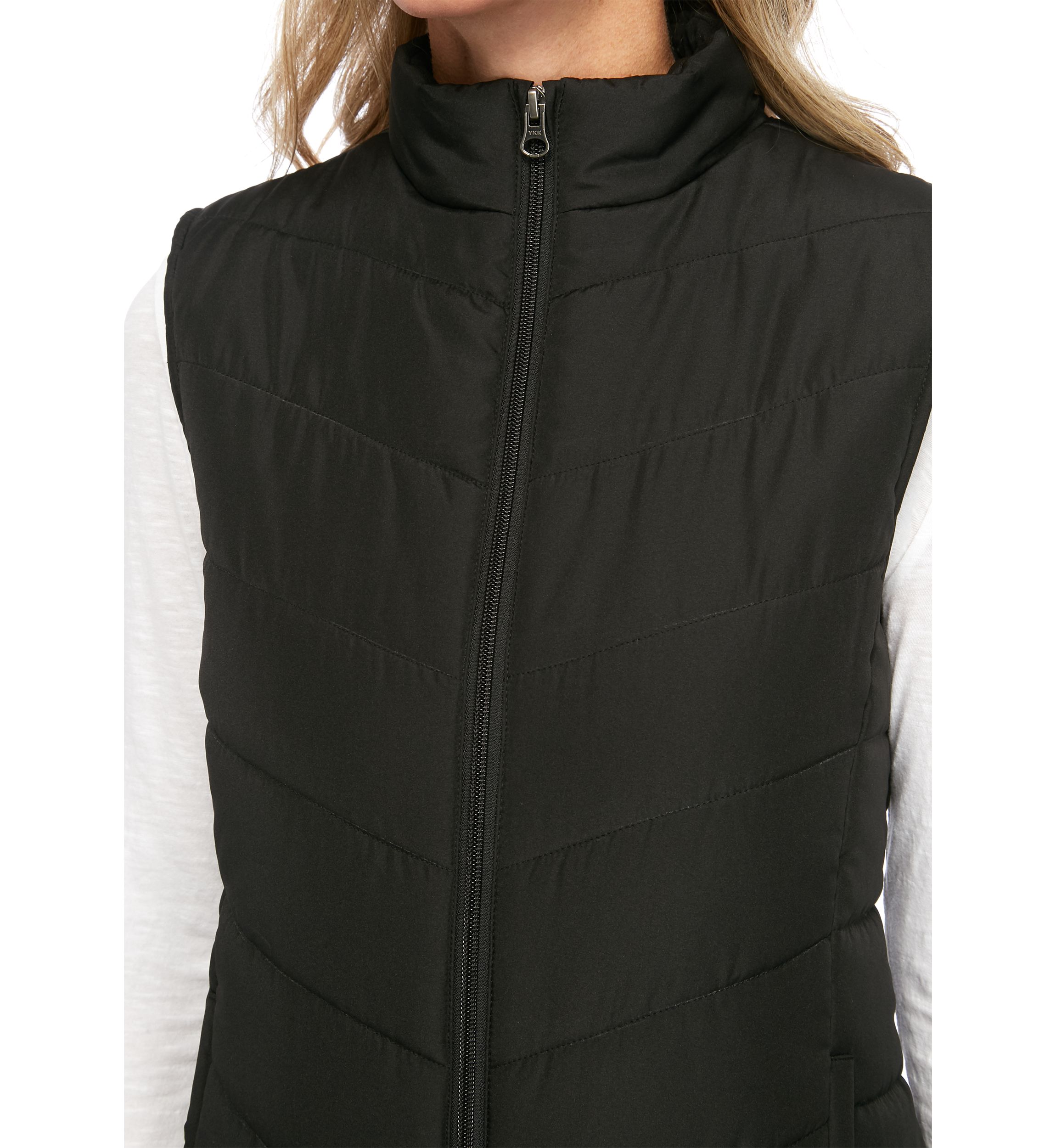 Petite Solid Puffer Vest