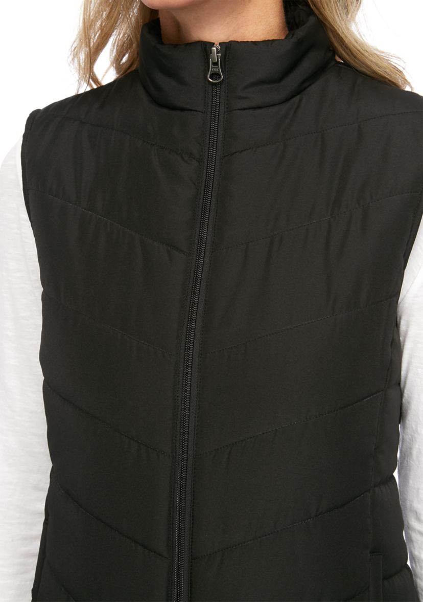 Petite Solid Puffer Vest