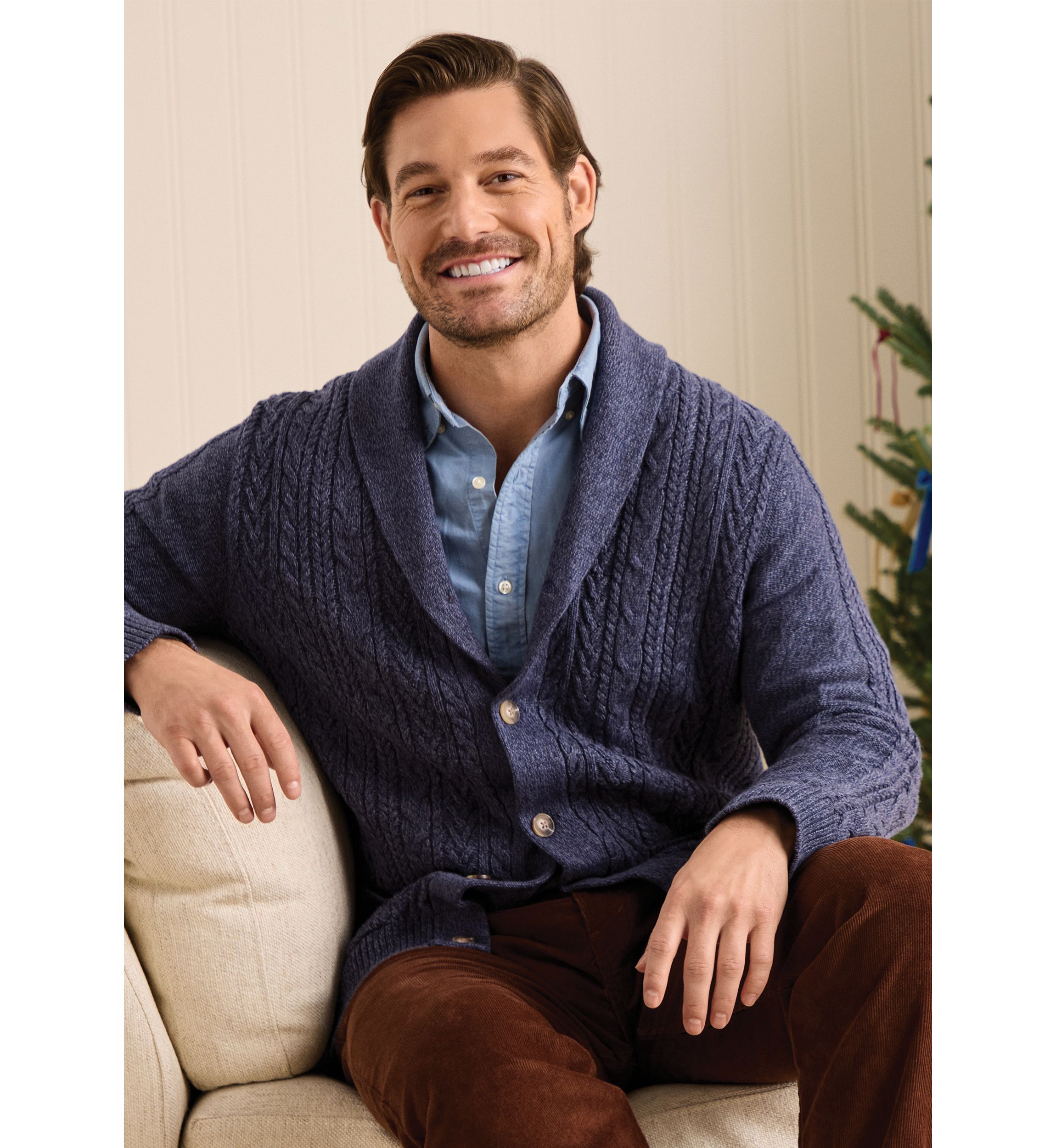 Sewing Down South x Crown & Ivy™ Cable Knit Cardigan