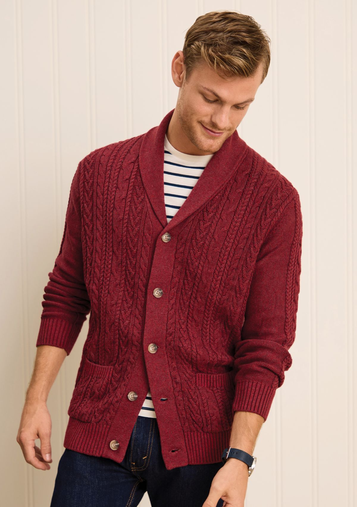 Sewing Down South x Crown & Ivy™ Cable Knit Cardigan