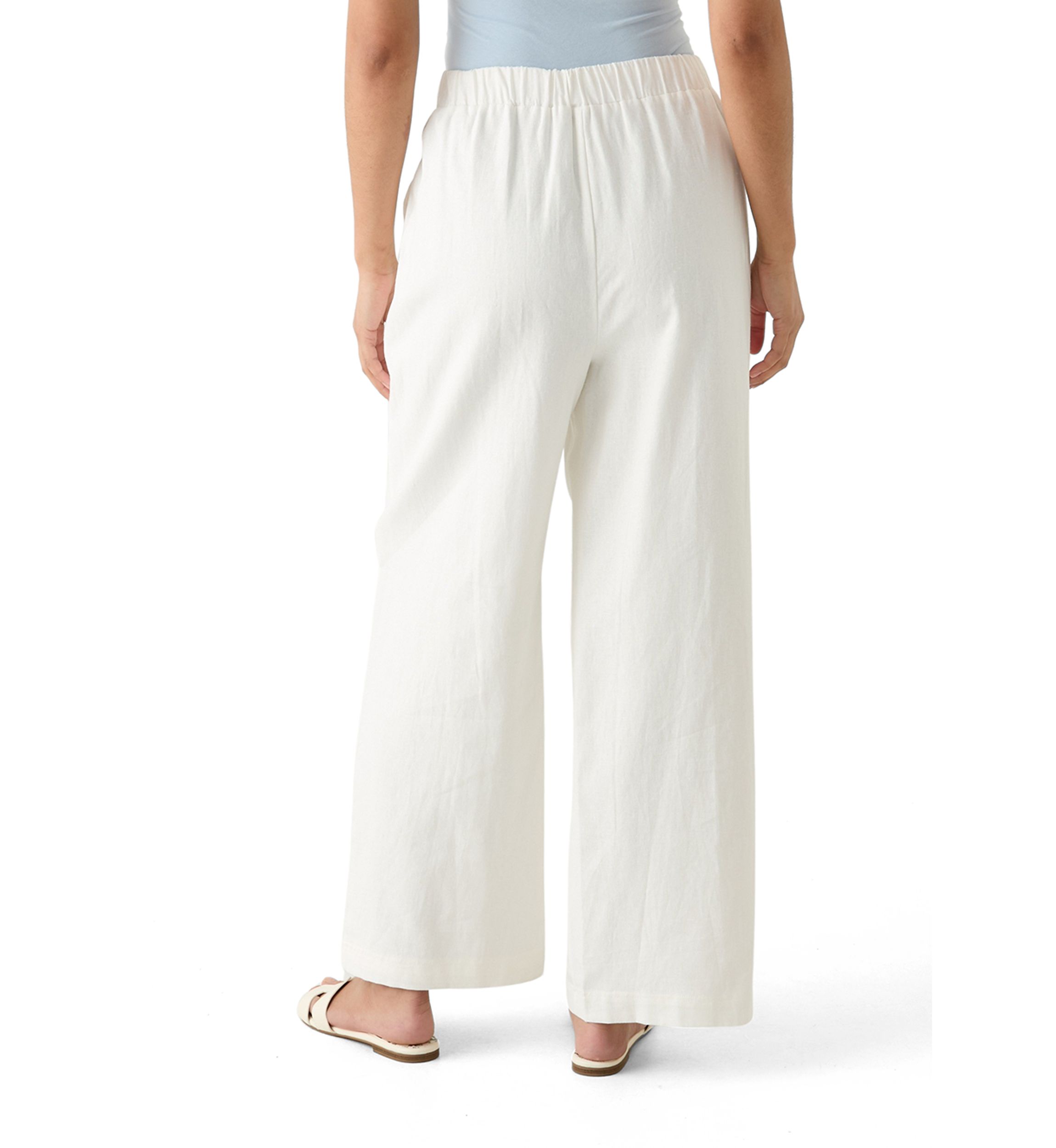 Womens Wide Leg Pull On Pants