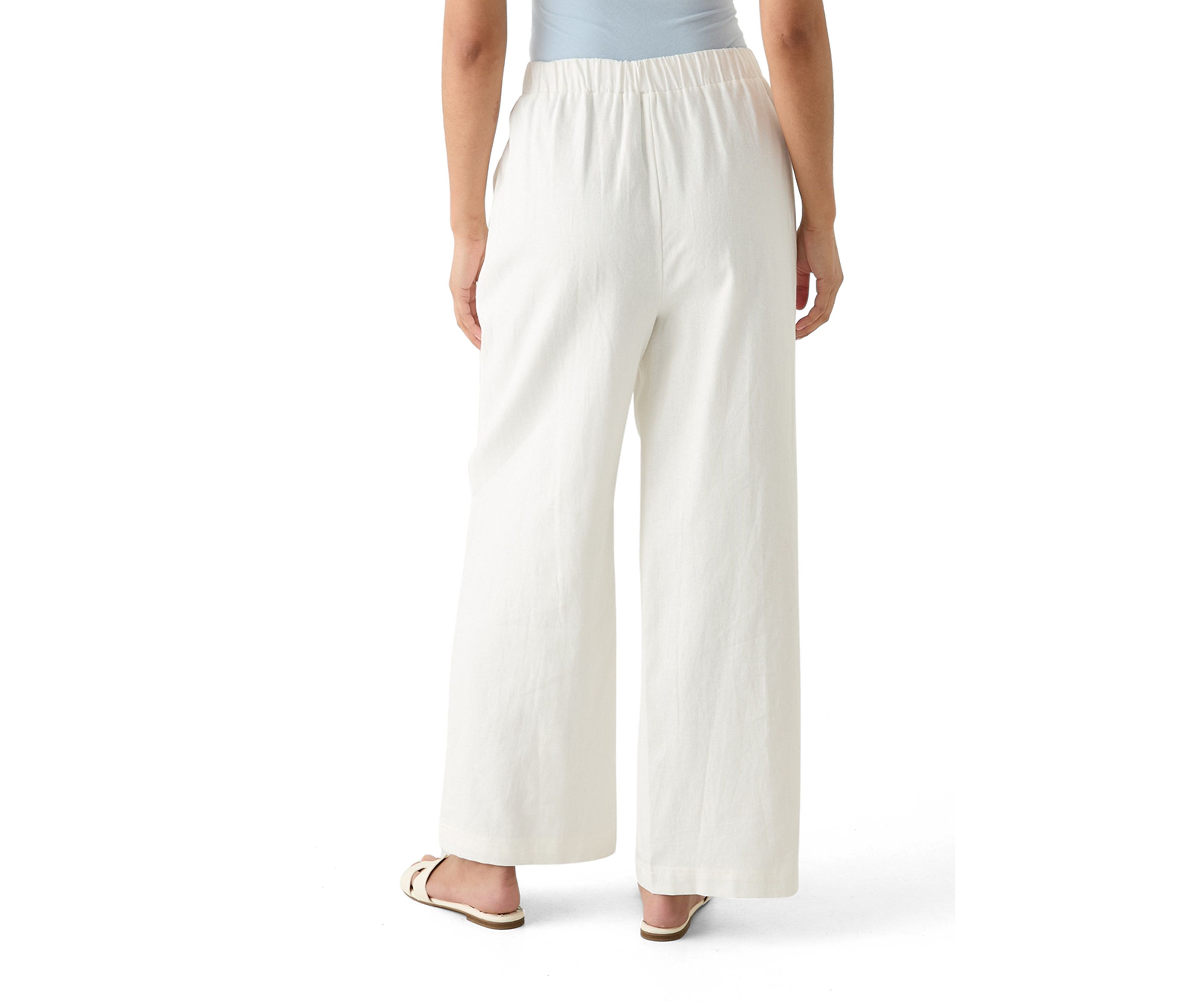 Womens Wide Leg Pull On Pants
