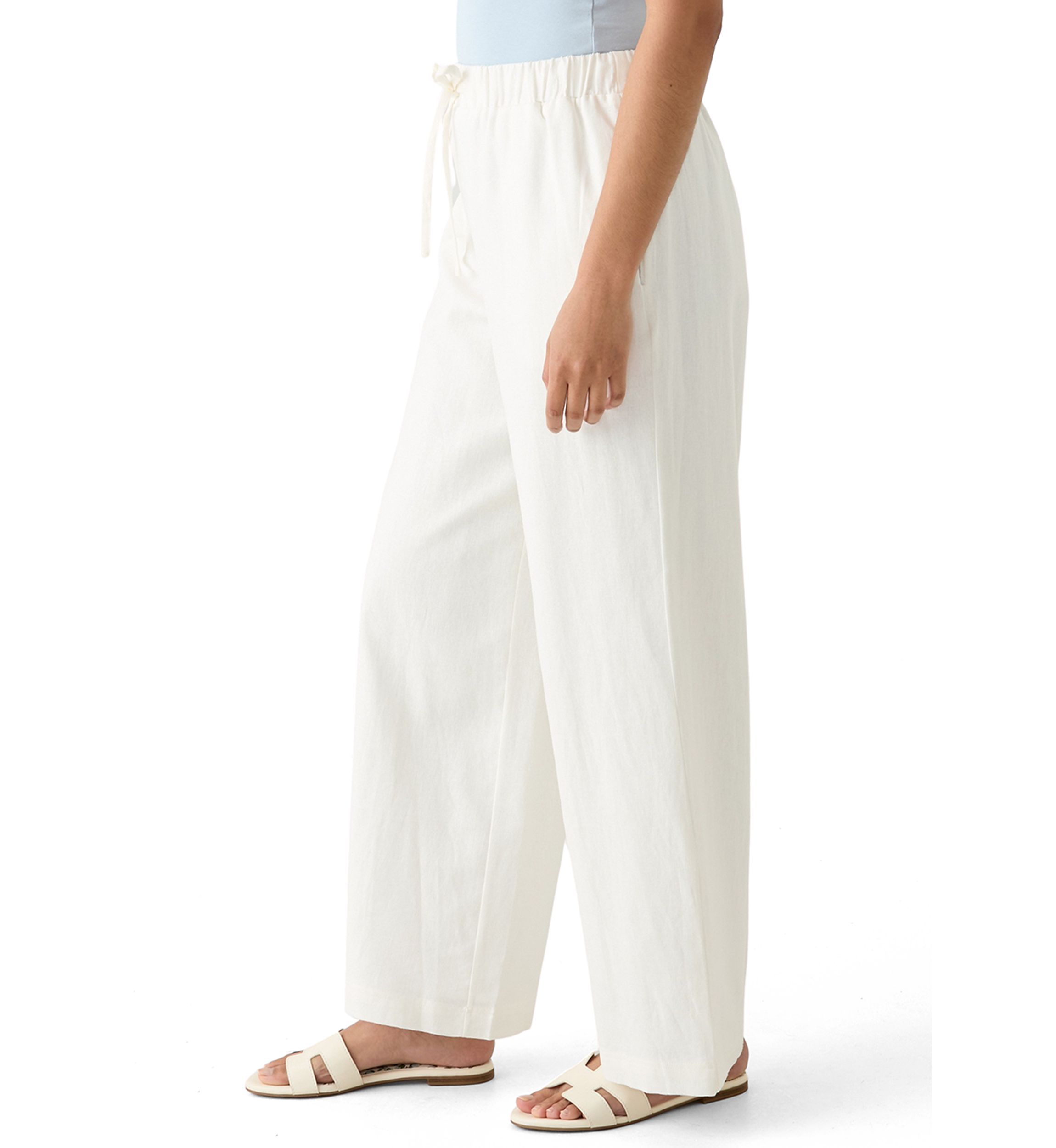 Womens Wide Leg Pull On Pants