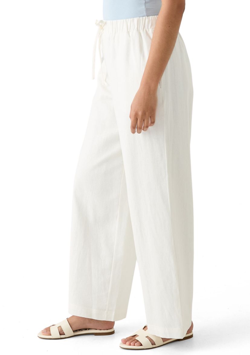 Womens Wide Leg Pull On Pants