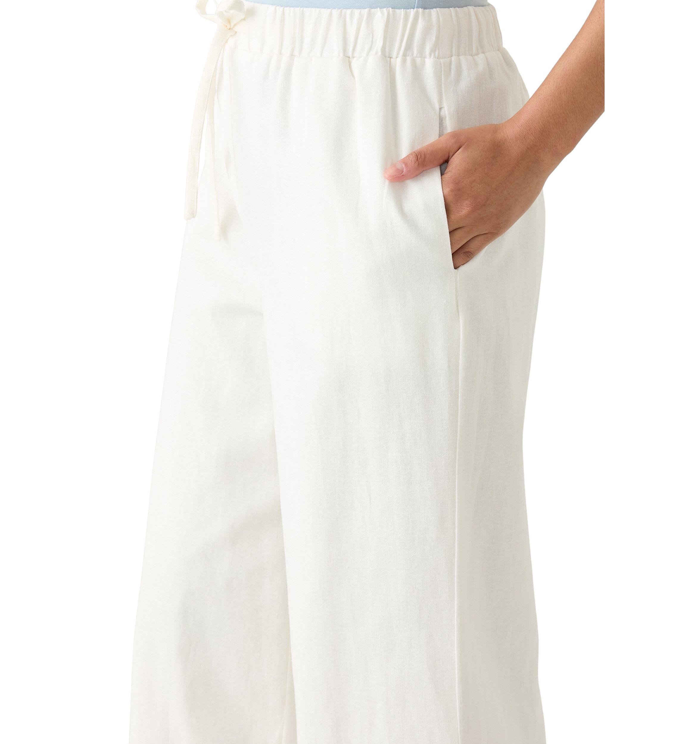 Womens Wide Leg Pull On Pants