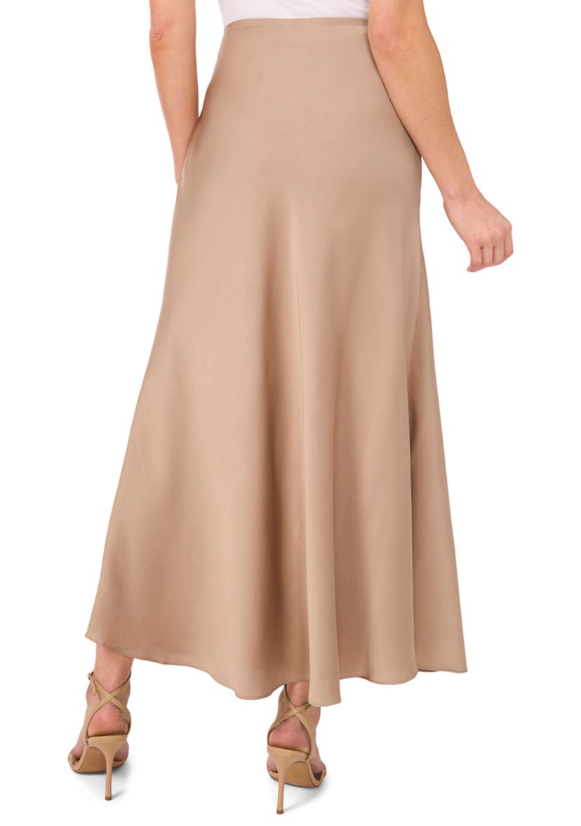 Womens Satin Midi Skirt