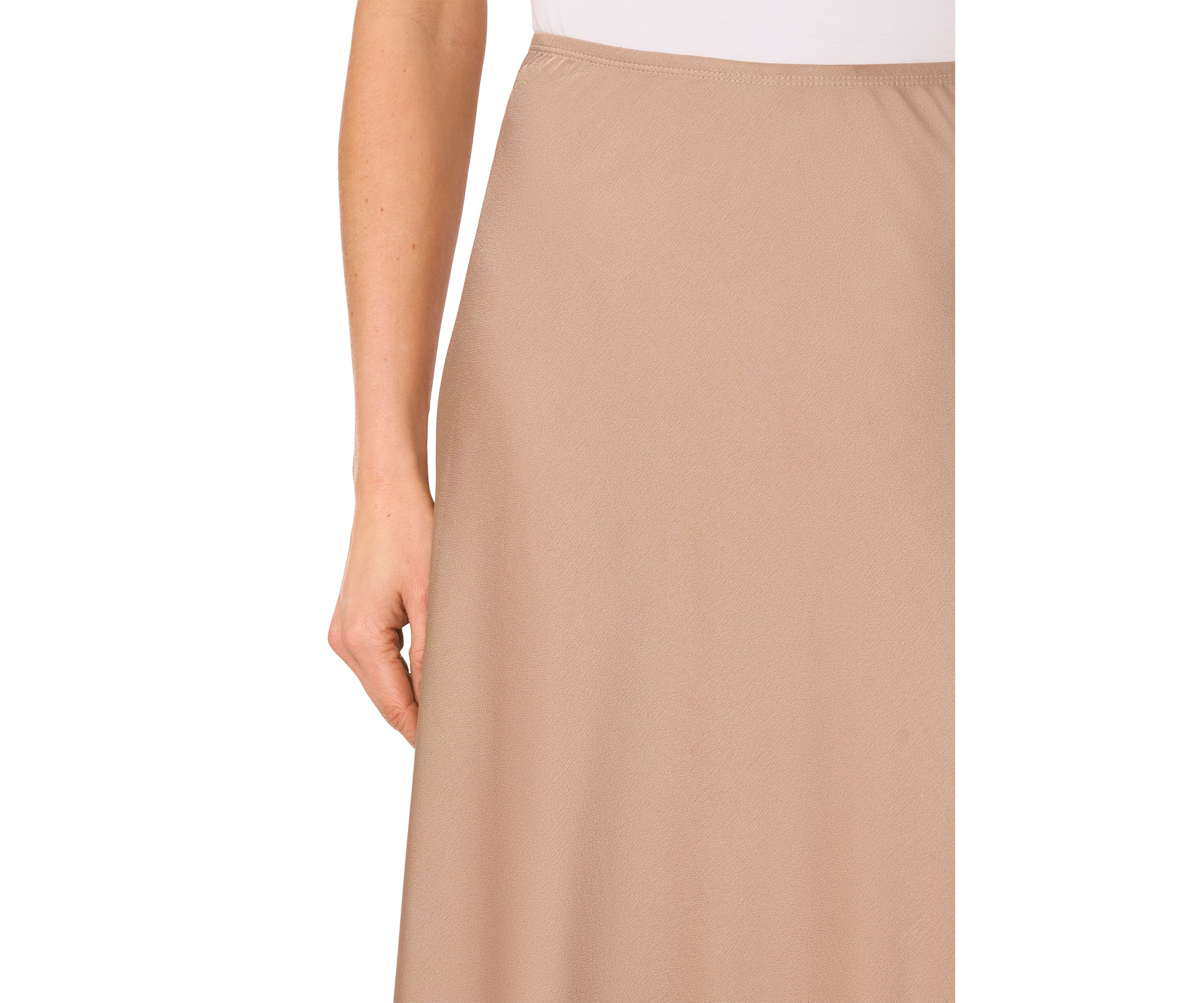 Womens Satin Midi Skirt