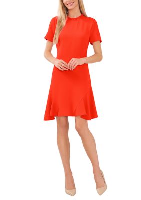 Women's Ruffle Neck Dress