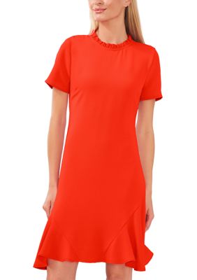 Women's Ruffle Neck Dress