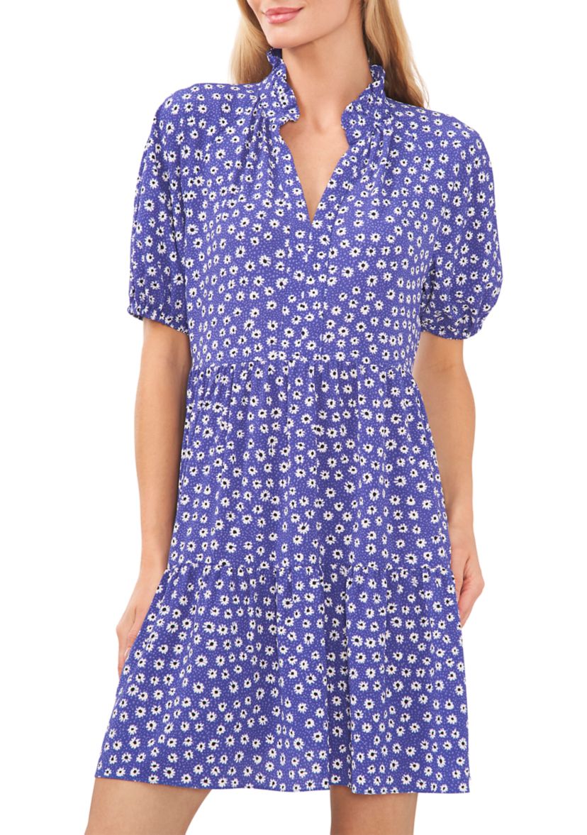 Womens V-Neck Babydoll Dress