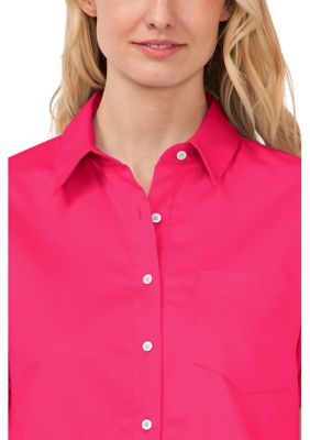 Women's Puff Sleeve Cotton Shirt