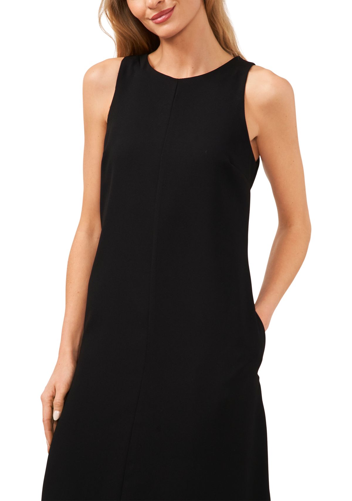 Womens Sleeveless Bow Back Midi Dress