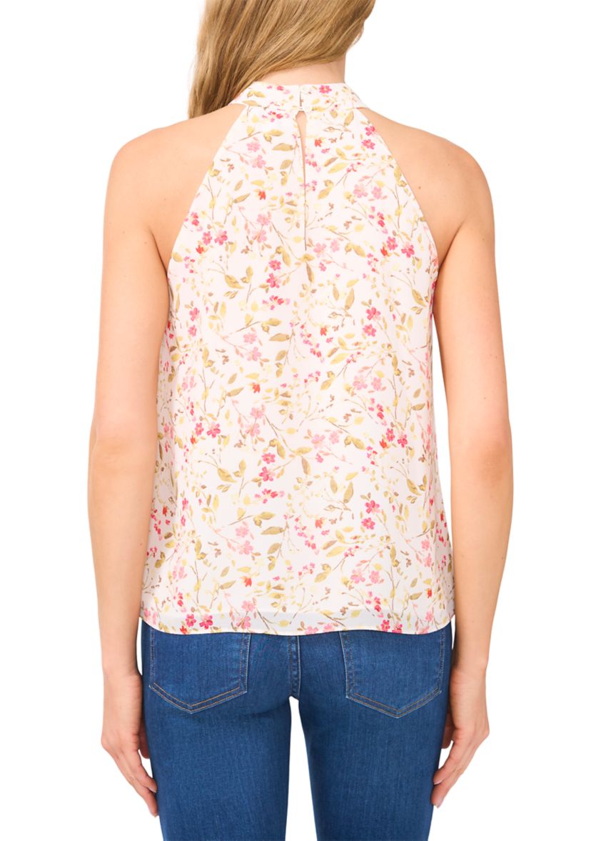 Womens Floral Halter Blouse