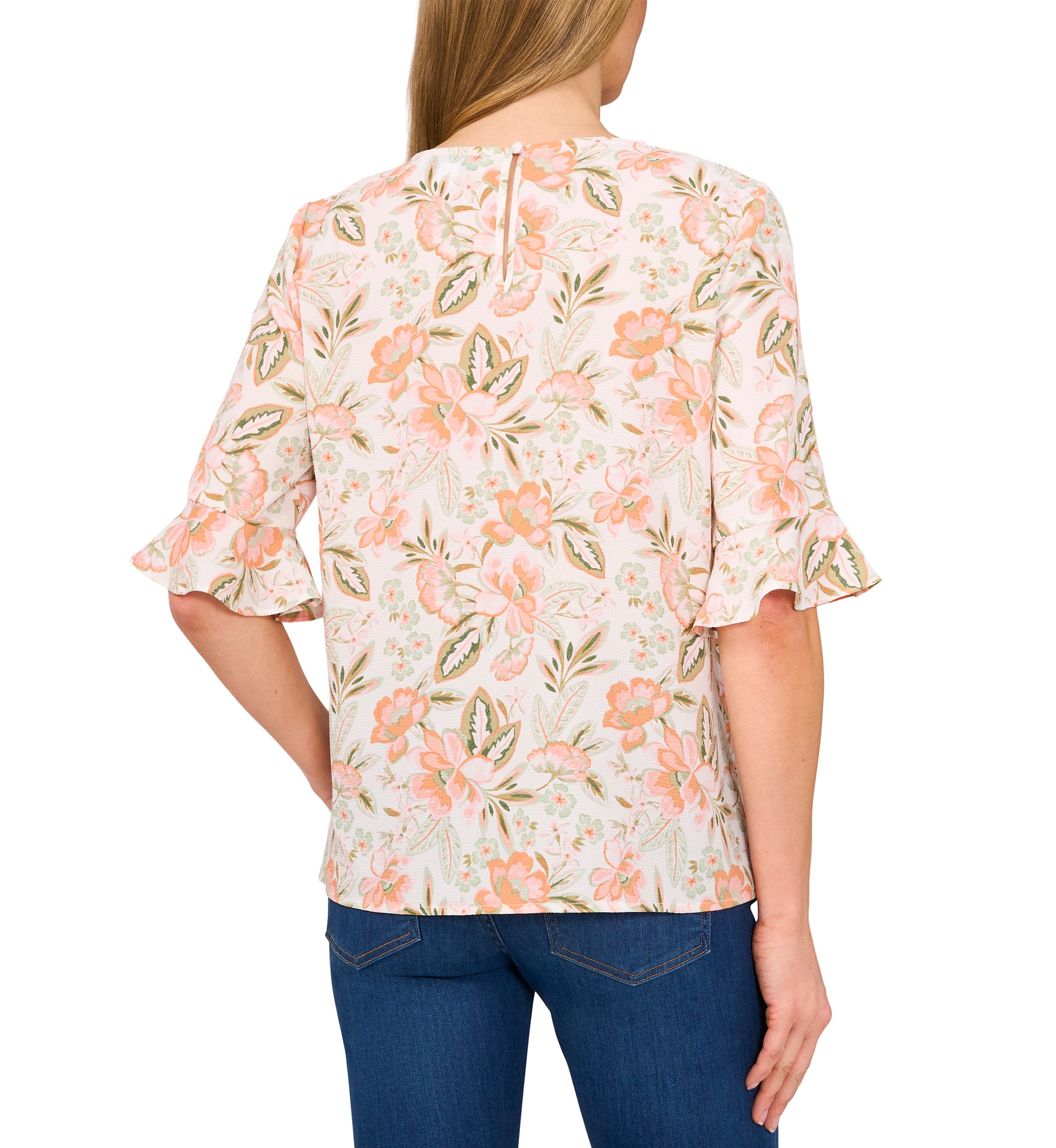 Womens Ruffle Sleeve Blouse