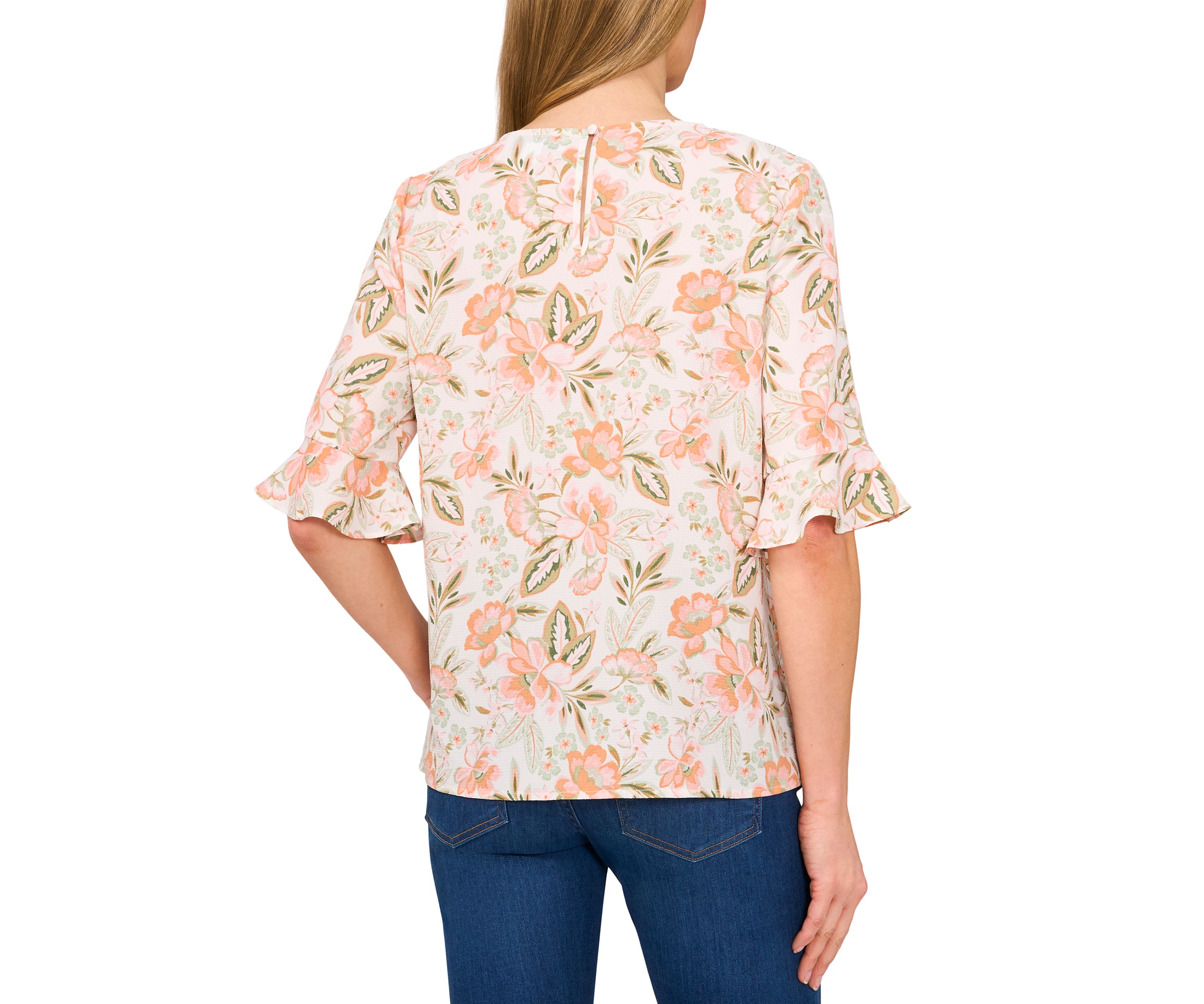 Womens Ruffle Sleeve Blouse