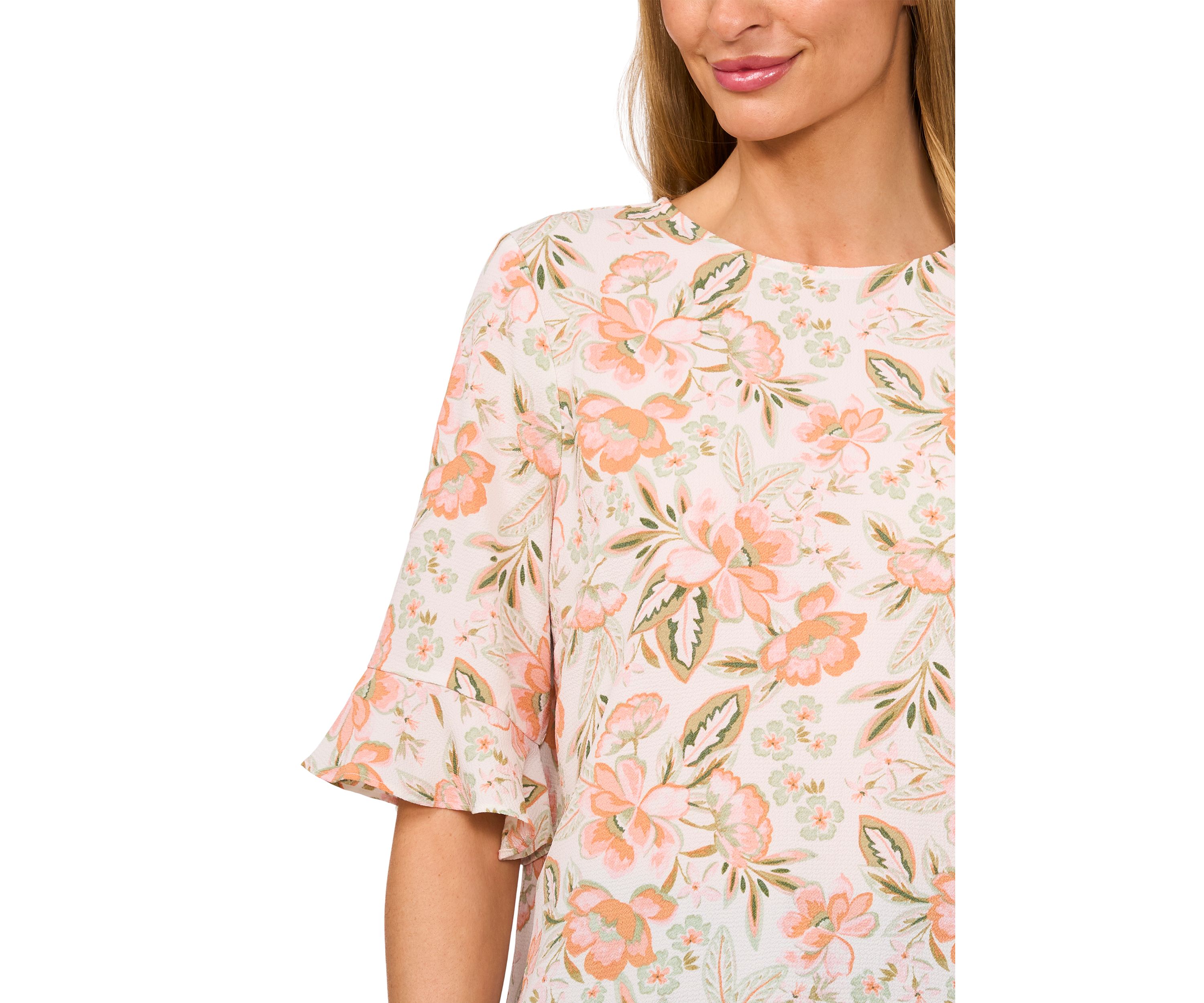 Womens Ruffle Sleeve Blouse