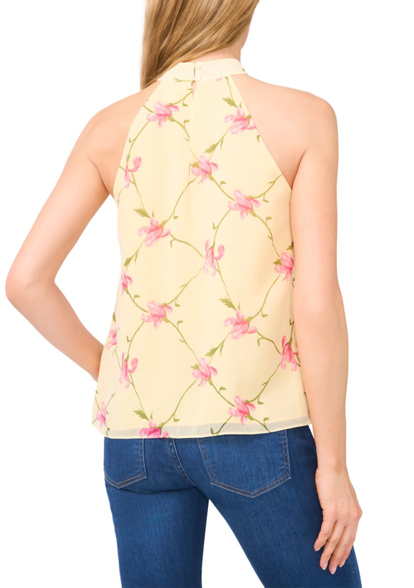 Womens Floral Halter Blouse