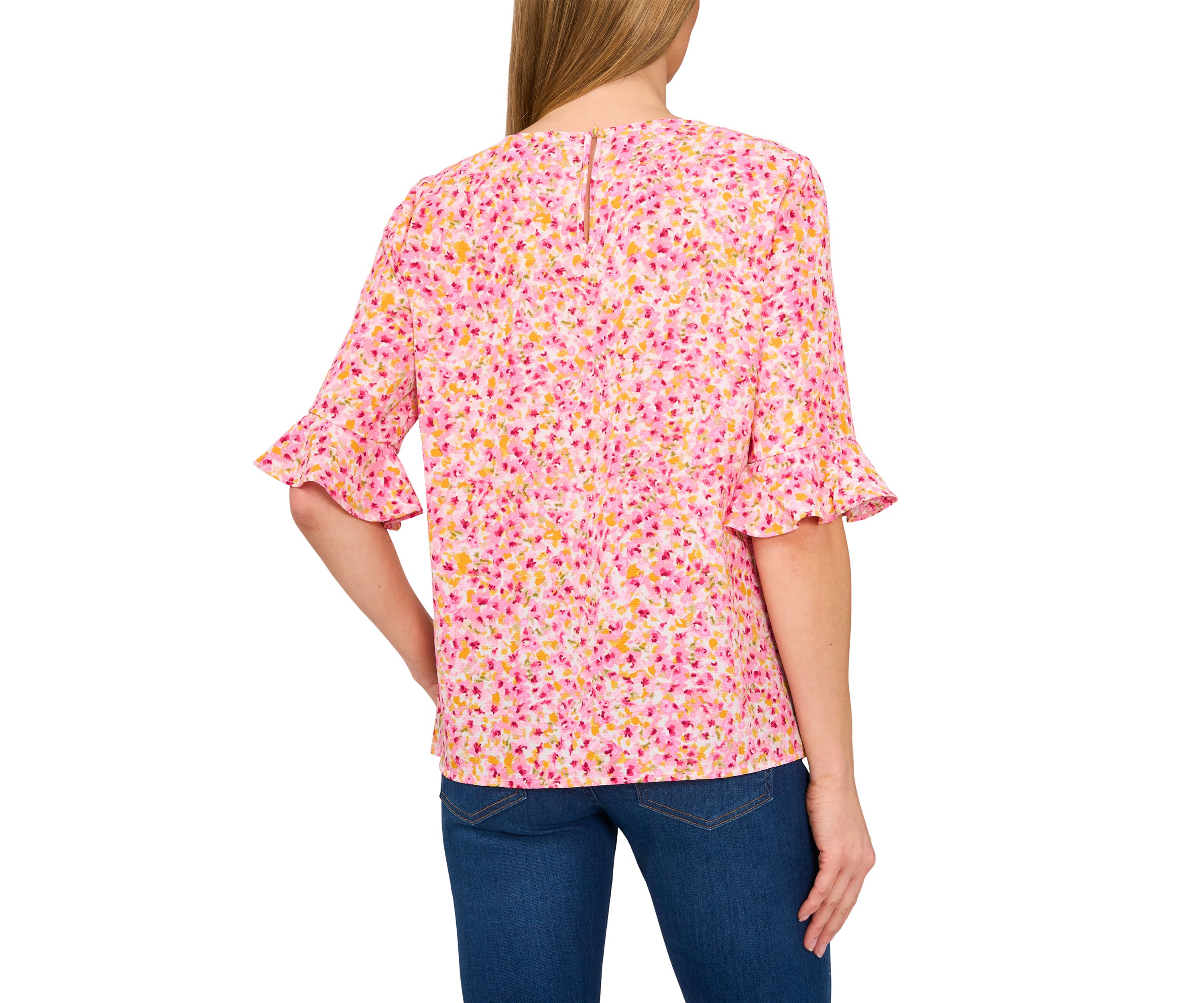 Womens Ruffle Sleeve Blouse