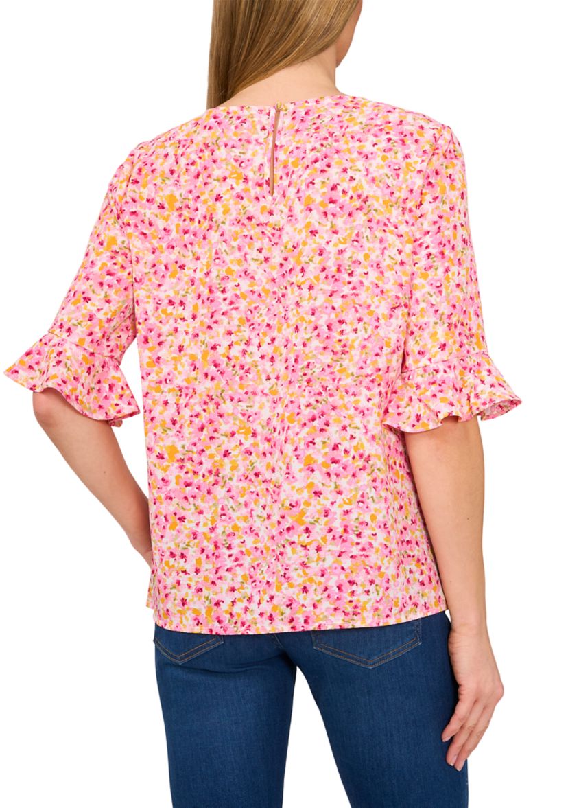 Womens Ruffle Sleeve Blouse