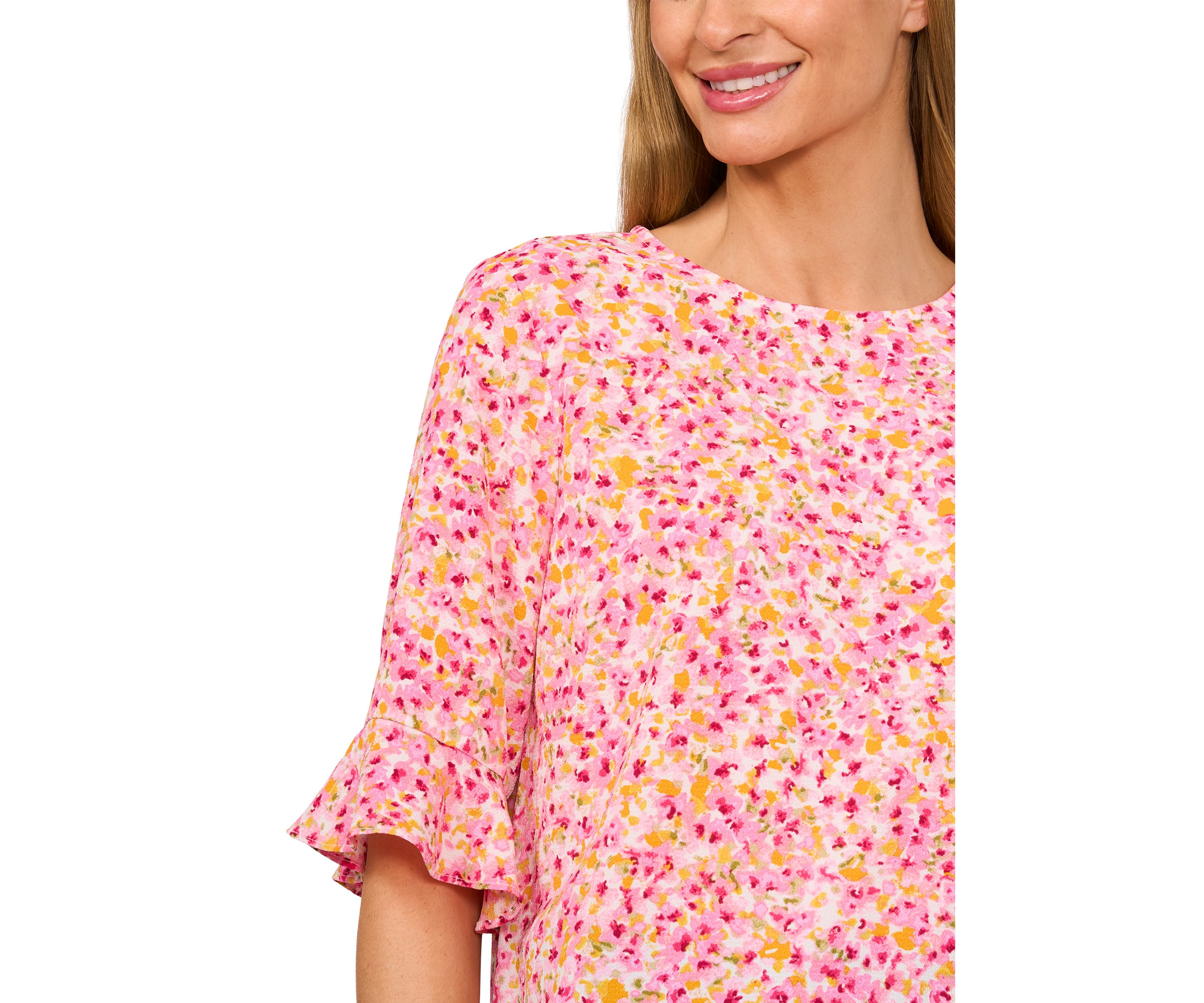 Womens Ruffle Sleeve Blouse