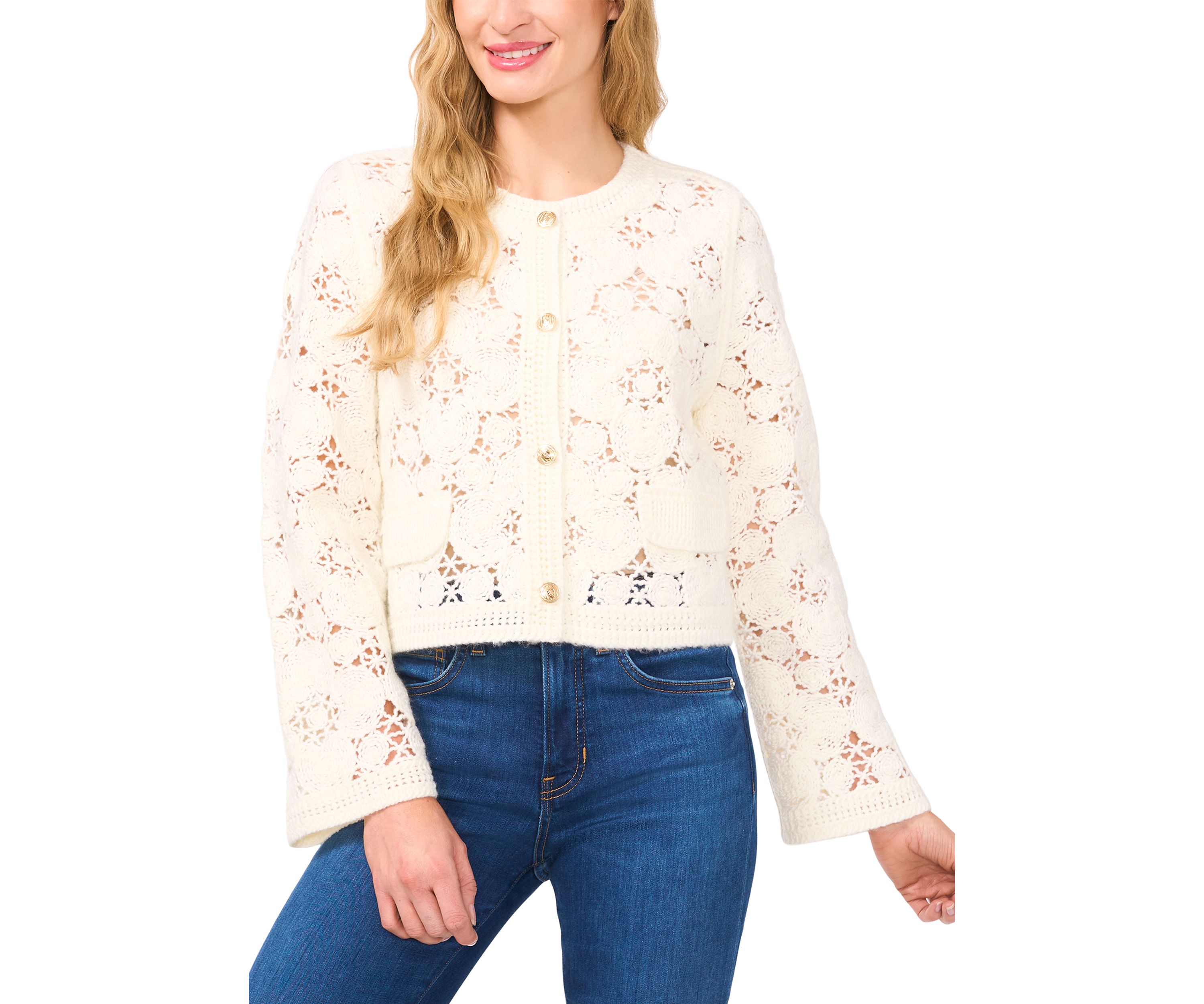 Womens Crochet Cardigan 