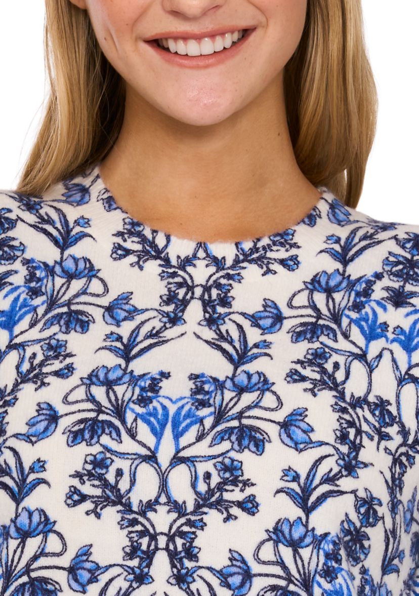Womens Short Sleeve Floral Top 