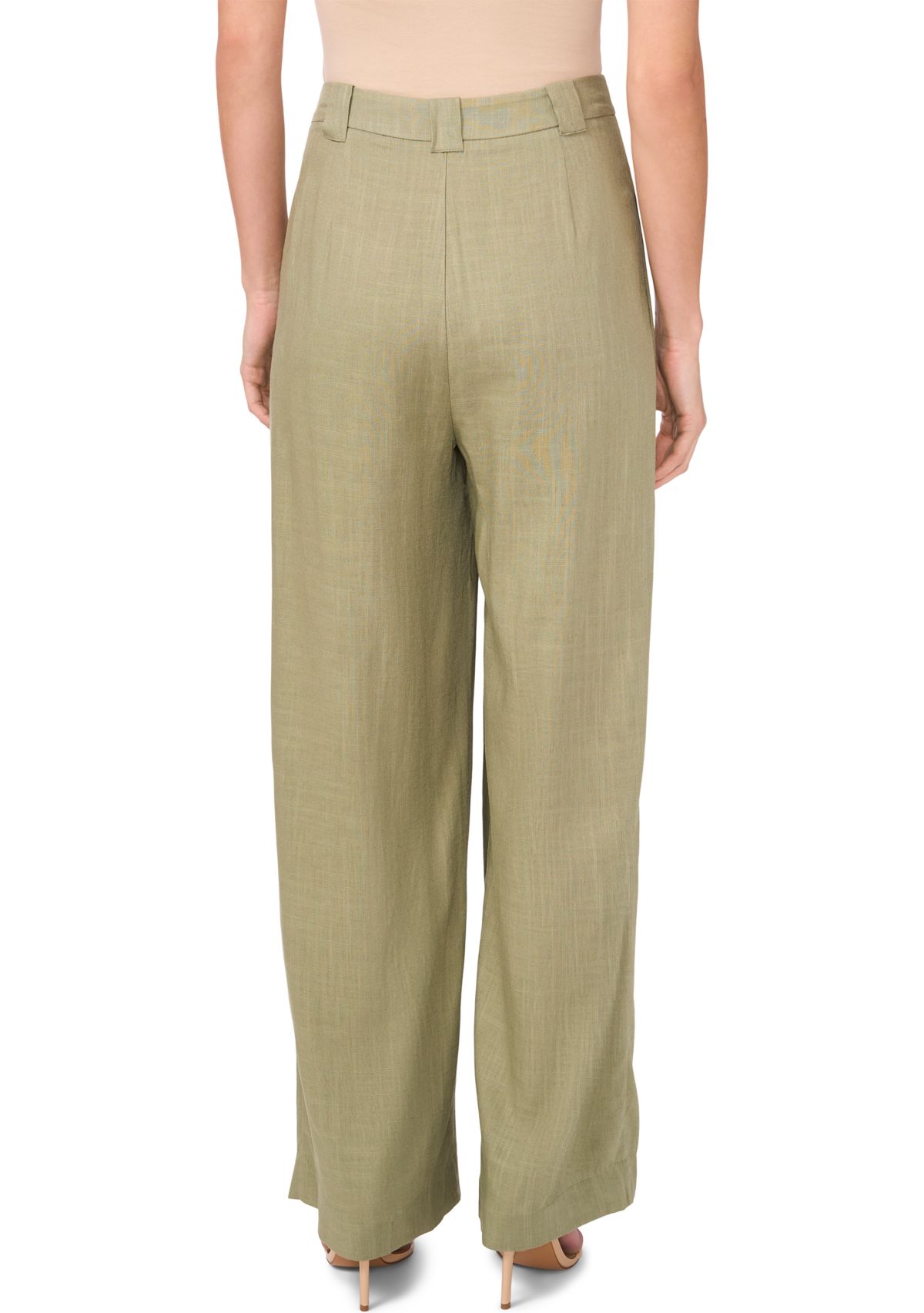 Womens Pleated Wide Leg Pants