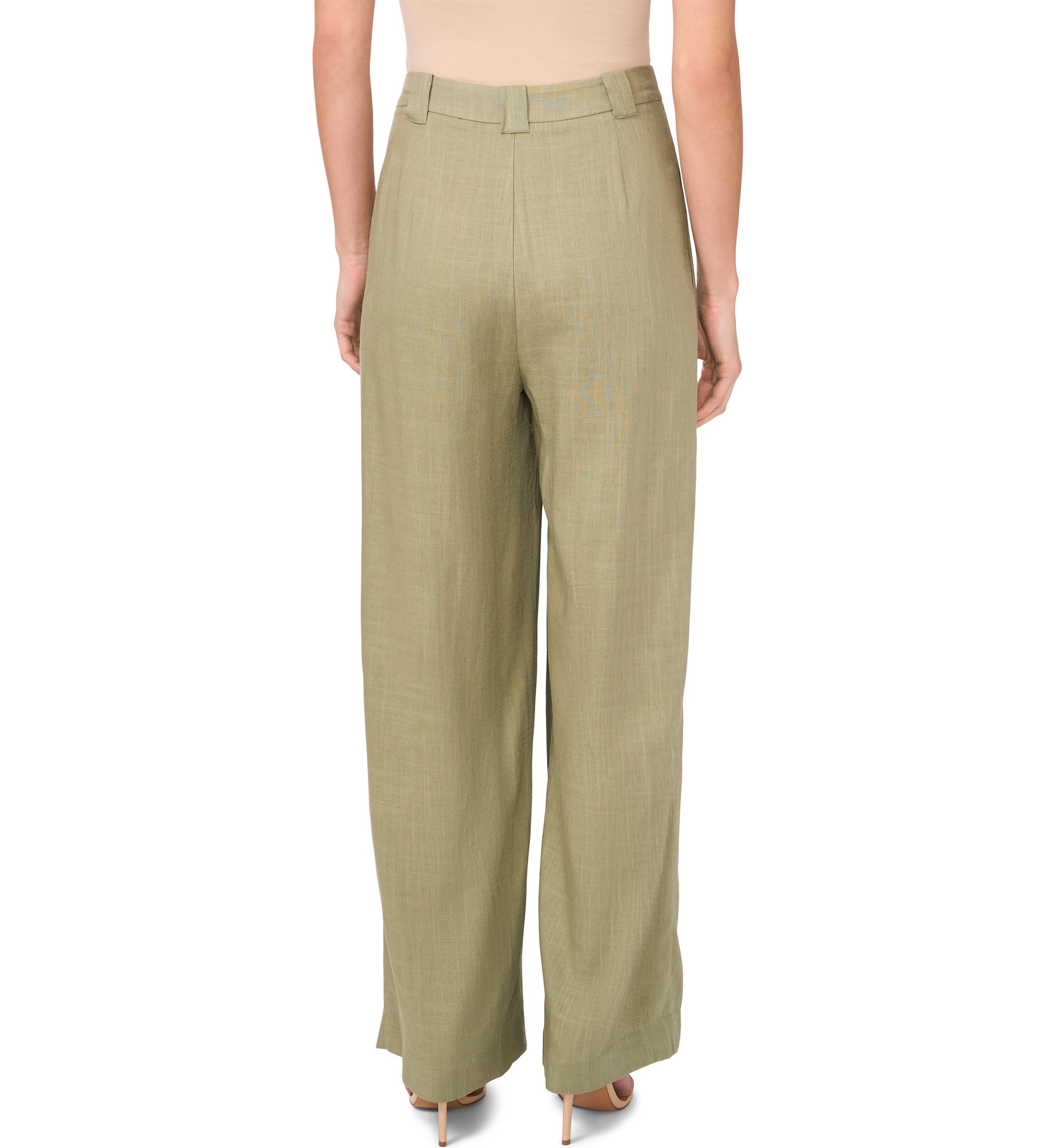 Womens Pleated Wide Leg Pants