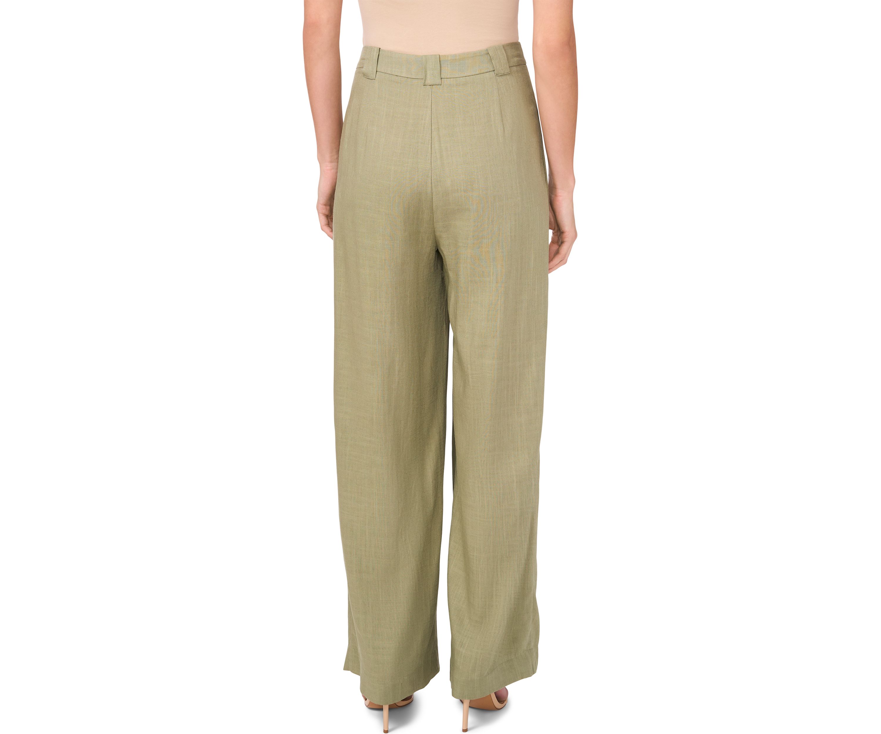 Womens Pleated Wide Leg Pants