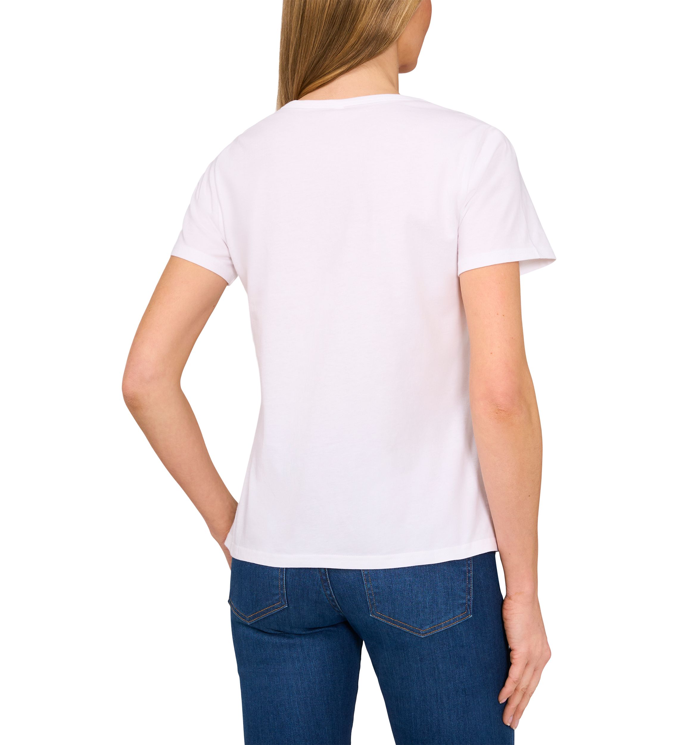 Womens Short Sleeve Bow Graphic T-Shirt