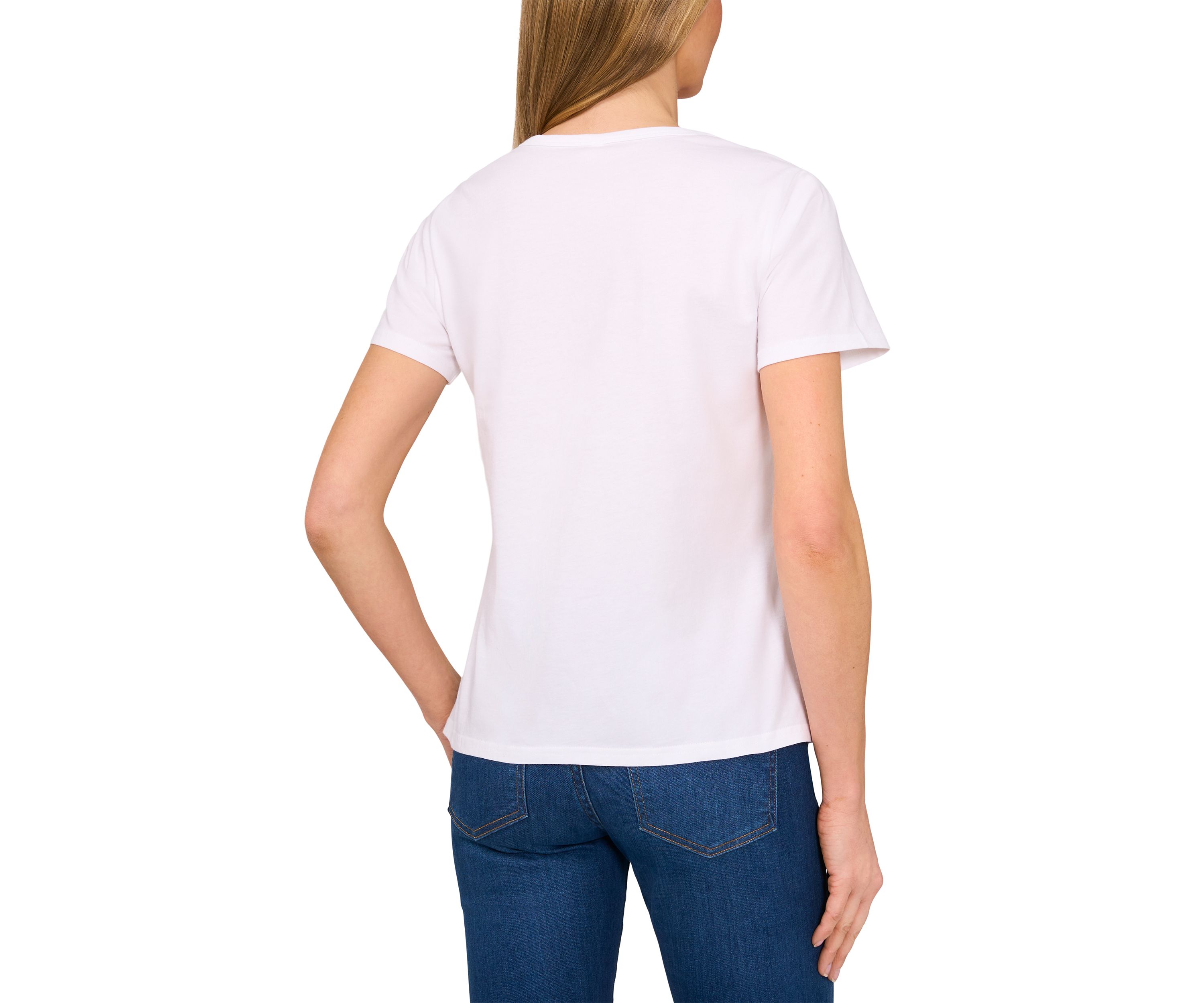 Womens Short Sleeve Bow Graphic T-Shirt