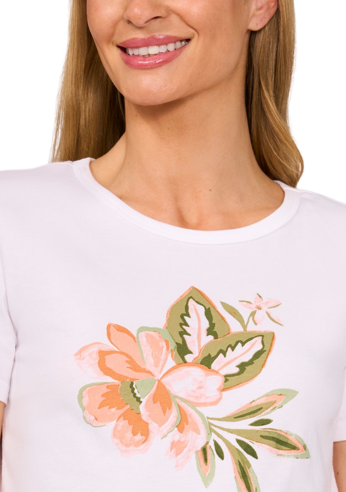 Womens Floral Graphic T-Shirt