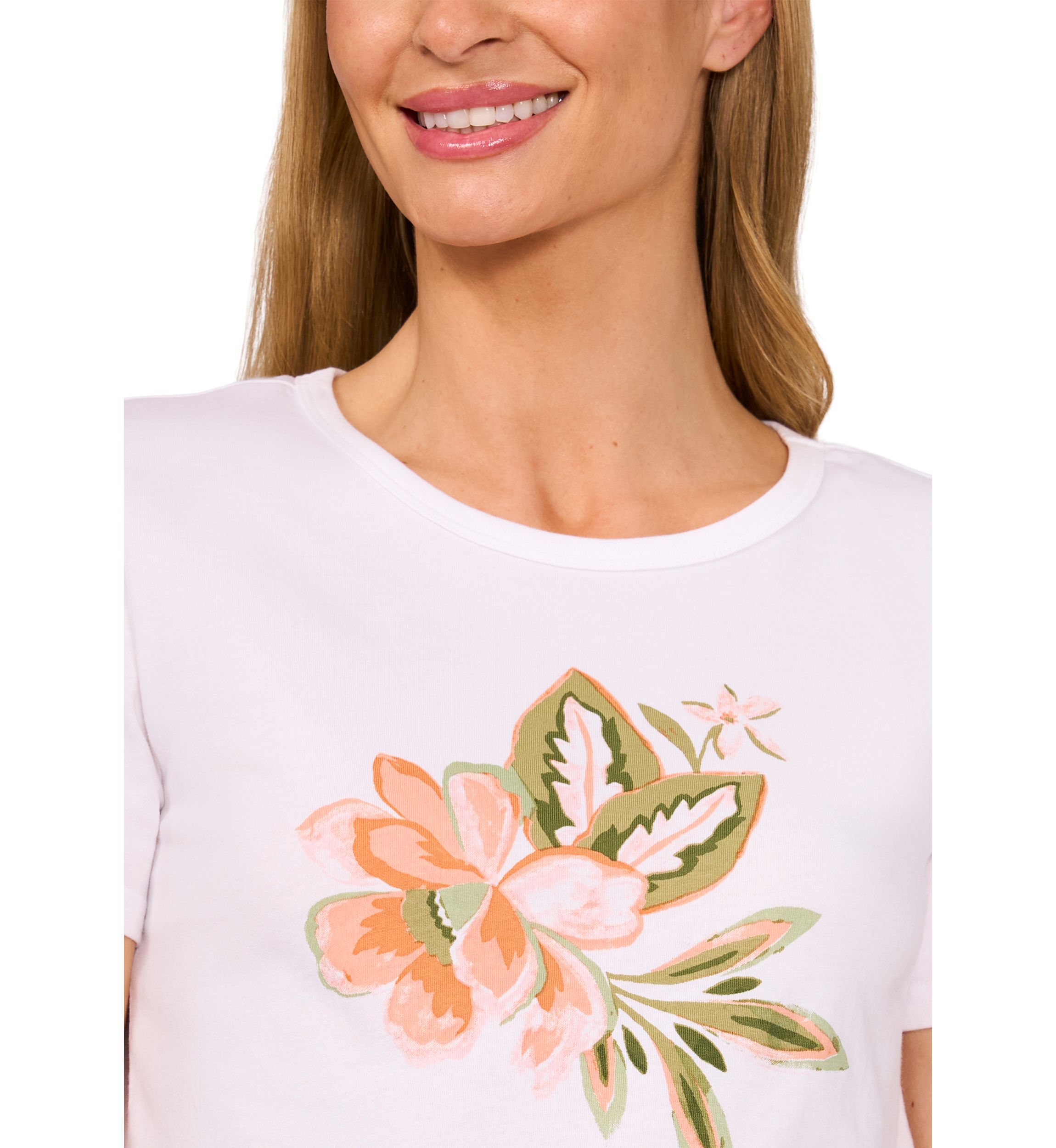 Womens Floral Graphic T-Shirt