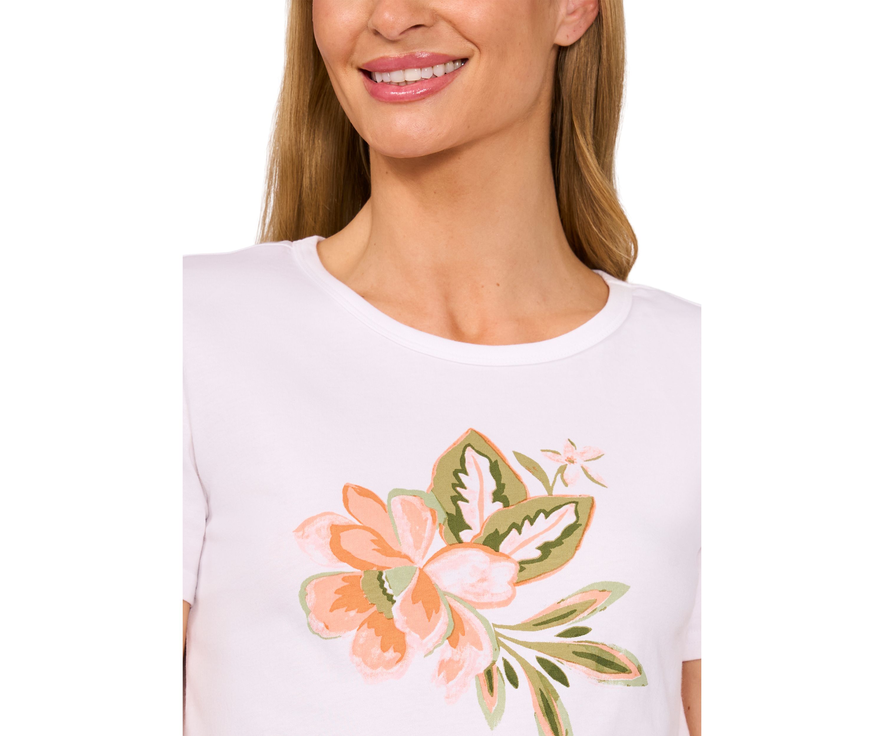 Womens Floral Graphic T-Shirt