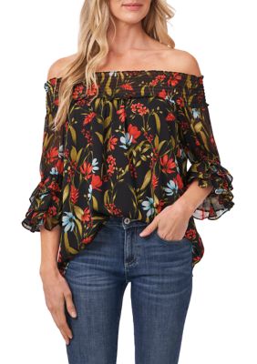 Women's 3/4 Sleeve Off the Shoulder Blouse