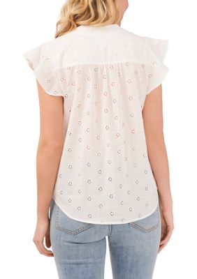 Women's Sleeveless Embroidered Blouse