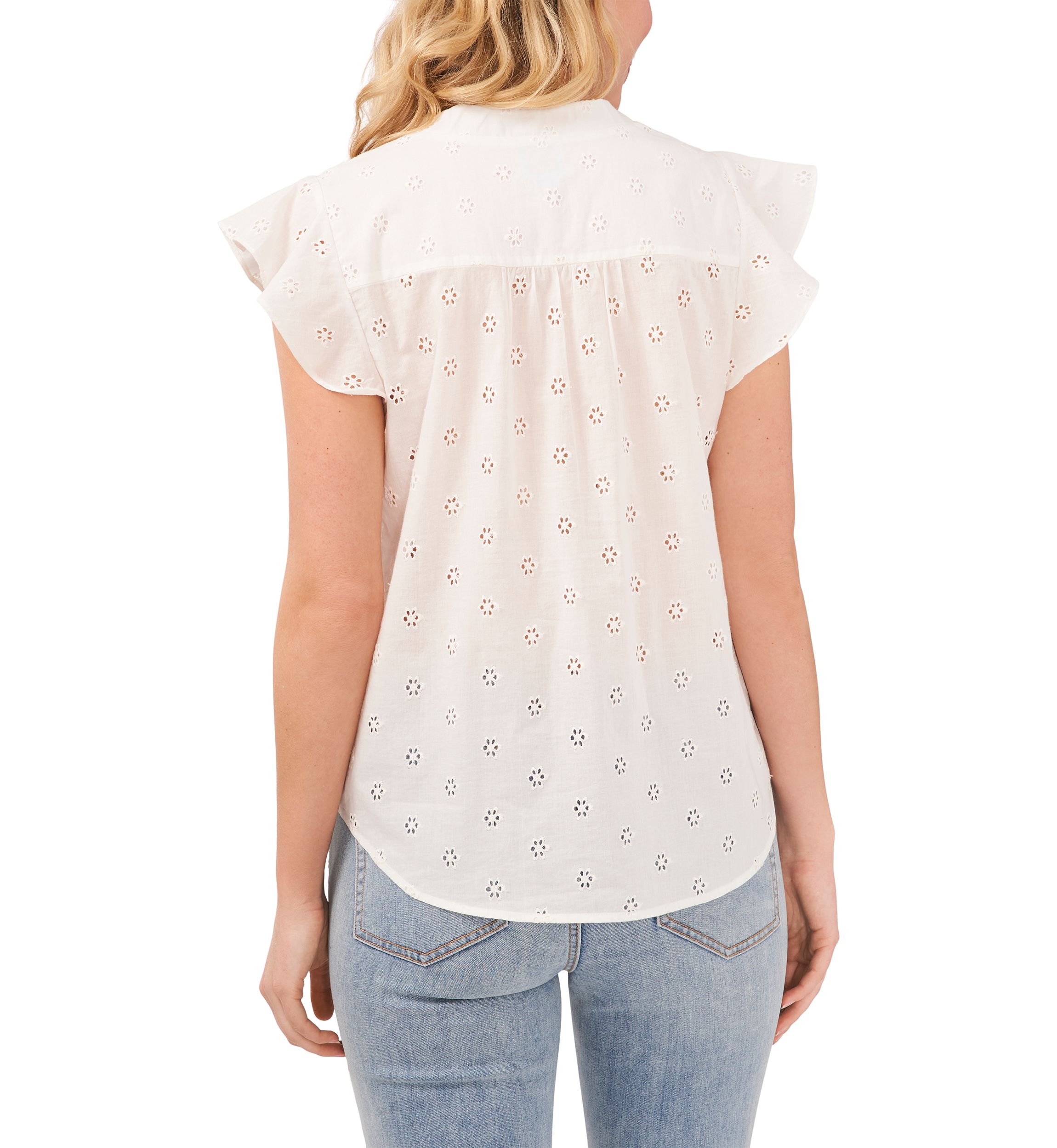 Womens Sleeveless Embroidered Blouse