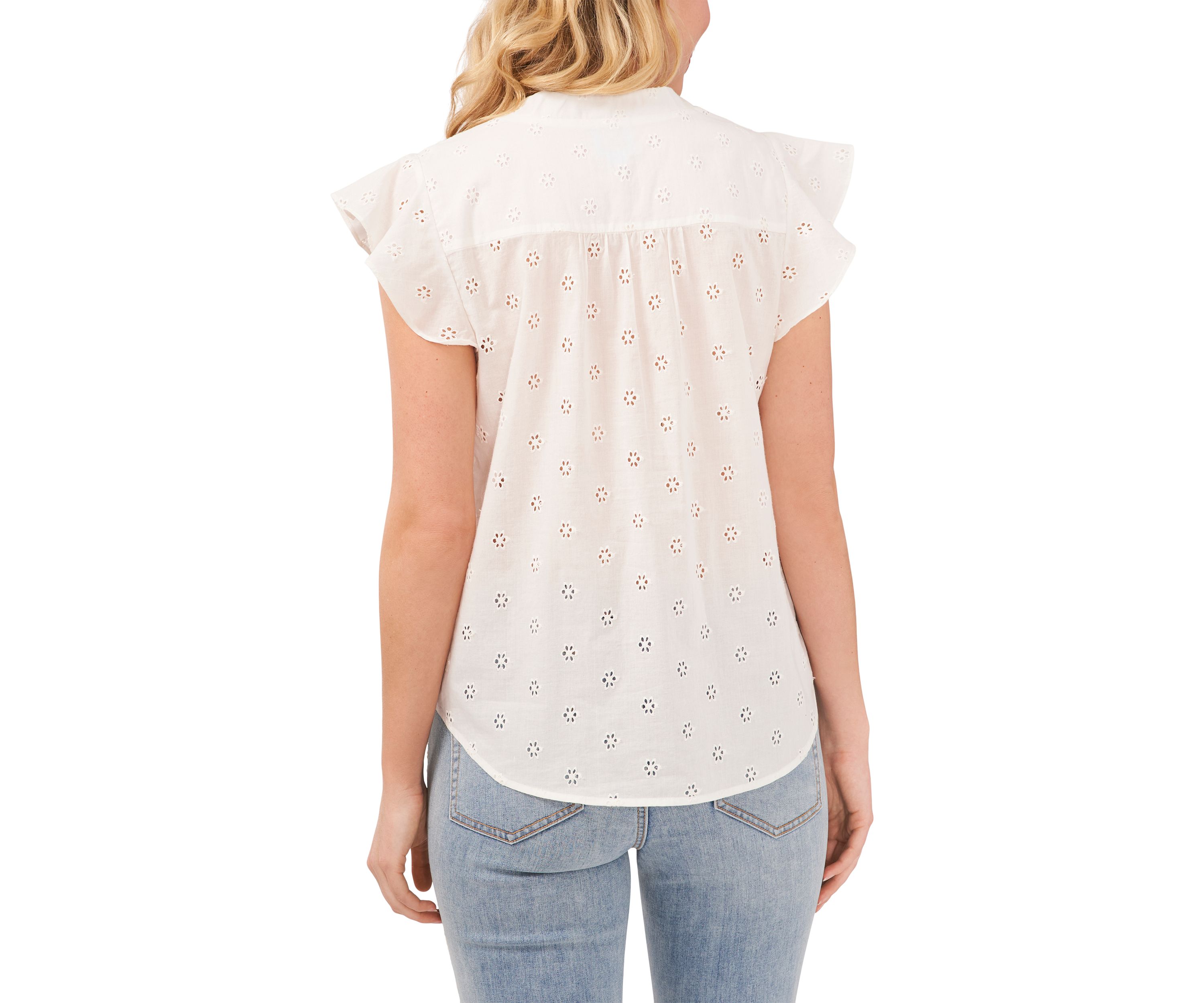 Womens Sleeveless Embroidered Blouse